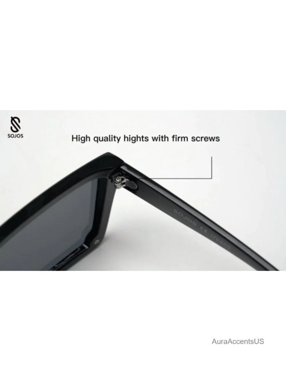 Square Sunglasses Thick Frame Flat Top Shield UV400 Protection